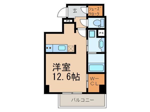 ｳｪﾙﾌﾞﾗｲﾄ博多ｽﾃｰｼｮﾝの物件間取画像